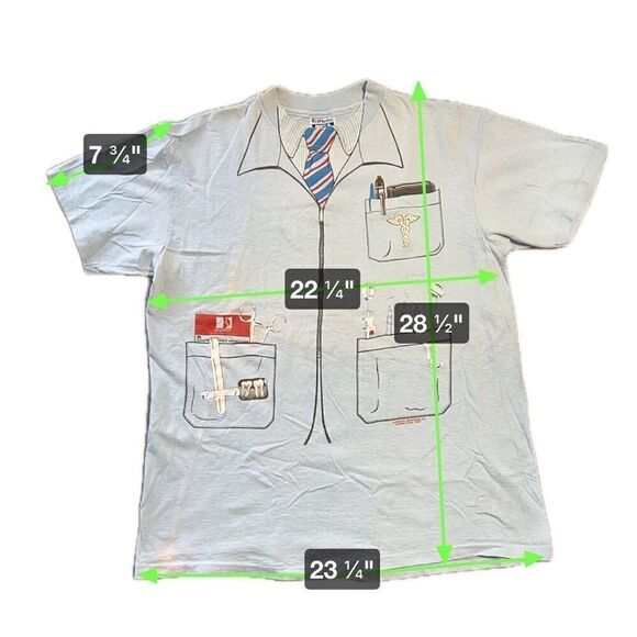 Vintage 80s Dentist Medical Tee - Picture 5 of 7
